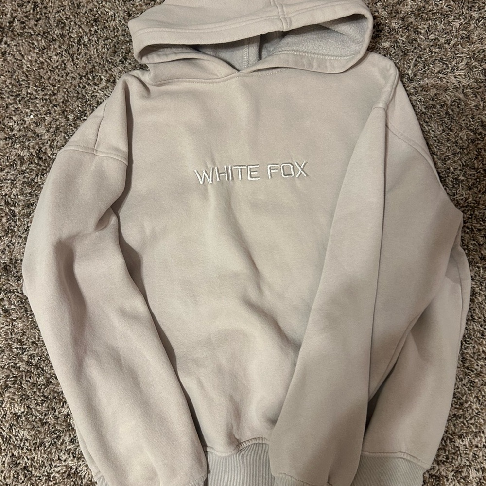 White Fox Boutique Cream Hoodie